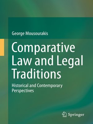 cover image of Comparative Law and Legal Traditions